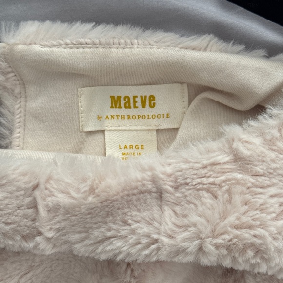 Anthropologie Maeve Faux Fur Muscle Tank Top | Size L | Excellent Condition - Picture 4 of 7